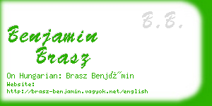 benjamin brasz business card
